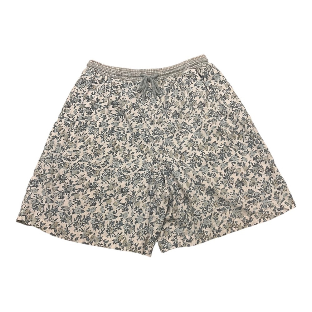 Vintage Cottagecore Cotton Ditzy Floral Shorts L